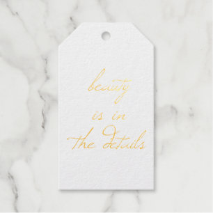 Beauty Foil Gift Tag Geschenkanhänger