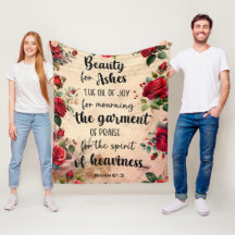 Beauty for Ashes, Isaiah 61:3, Rose Bible Verse