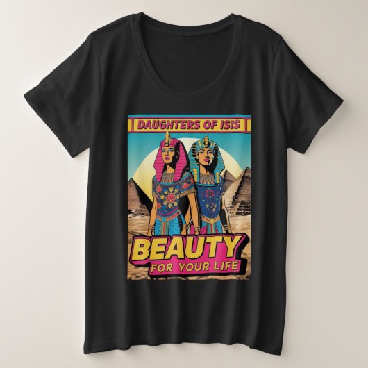 BEAUTY FOR YOUR LIFE GROßE GRÖßE T-Shirt (Design vorne)