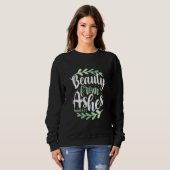Beauty from Ashes Bible Verse Isaiah 633 Christlic Sweatshirt (Vorne ganz)
