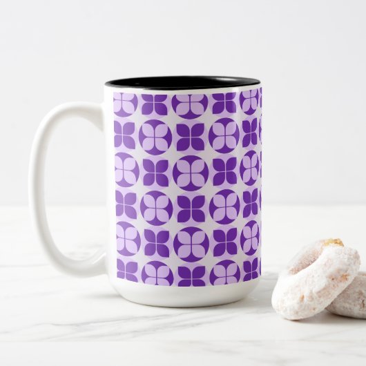 Beauty Geometric Zweifarbige Tasse (Mit Donut)