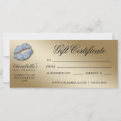 Beauty Gift Certificate Makeust Artist Glitzer Gol (Rückseite)