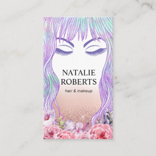 Beauty Girl Makeup Artist Salon Terminkarte