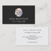 Beauty Girl's Face Cosmetologe Visitenkarte (Vorne/Hinten)