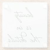 Beauty Glass Untersetzer (Rückseite)