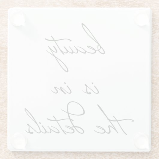 Beauty Glass Untersetzer (Rückseite)