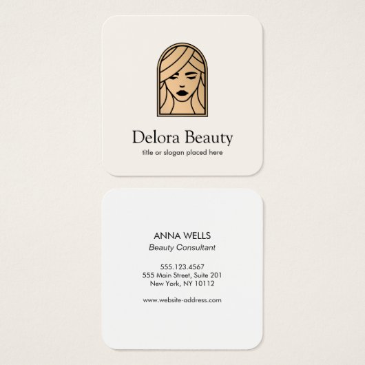 Beauty Goddess Frauengesicht (Vorne & Hinten)