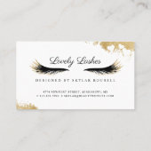 Beauty Gold Dusted Mascara Eye Lashes Treuekarte (Rückseite)