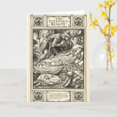 Beauty-Grußkarte Karte (Gelbe Blume)