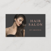 Beauty Hair Salon Business Card Visitenkarte (Vorderseite)