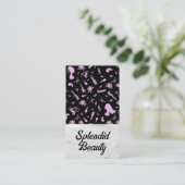 Beauty Hair Salon Muster Terminkarte (Stehend Vorderseite)