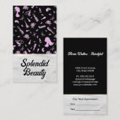 Beauty Hair Salon Muster Terminkarte (Vorne/Hinten)