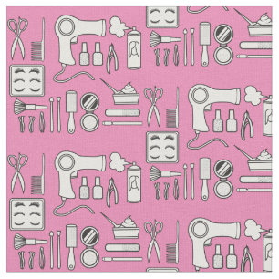 Beauty Hair Salon Tools Niedlich Pink White Stoff