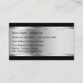 Beauty Hairdresser Business Cards Visitenkarte (Rückseite)