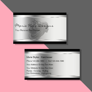 Beauty Hairdresser Business Cards Visitenkarte