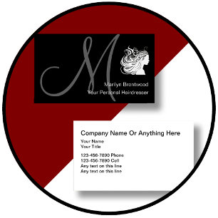 Beauty Hairdresser Business Cards Visitenkarte