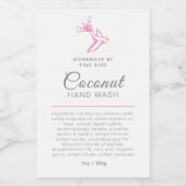 Beauty-Handwaschanzeige-Logo Weinetikett (Einzelnes Label)