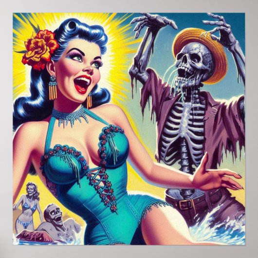 Beauty Horror Girl Poster (Vorne)