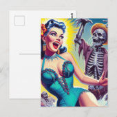 Beauty Horror Girl Postkarte (Vorne/Hinten)