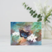 Beauty II Butterfly Postkarte (Stehend Vorderseite)