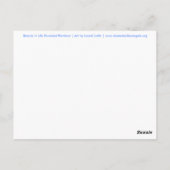 Beauty in Life Rounded Rainbow Postcard Postkarte (Rückseite)