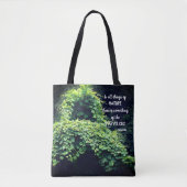 Beauty In Nature Vines Inspirational Quote Tasche (Vorderseite)