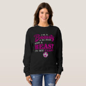 Beauty In Street Beast In My Cleats Softball Mom B Sweatshirt (Vorne ganz)
