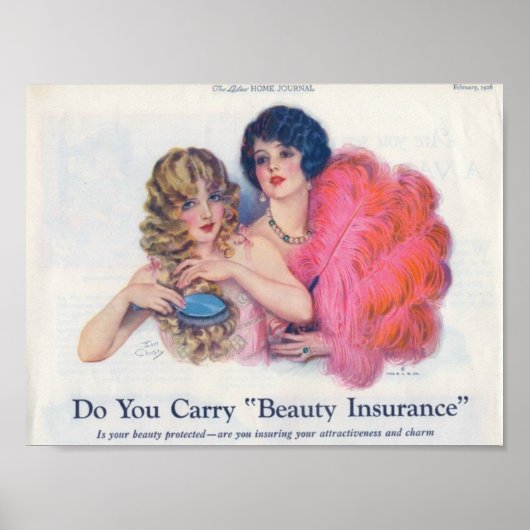 Beauty Insurance Advertising Poster (Vorne)