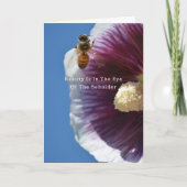 Beauty is Bee Flower (photography by me) Karte (Vorderseite)