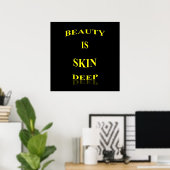 Beauty ist ein echtes Poster-Matte Poster (Heimbüro)