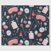 Beauty Kosmetik Muster Marine Geschenkpackung Geschenkpapier (Flach)