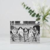 Beauty-Kostümwettbewerb Vintager Glamour Postkarte (Stehend Vorderseite)