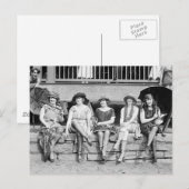 Beauty-Kostümwettbewerb Vintager Glamour Postkarte (Vorne/Hinten)