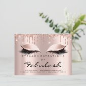 Beauty Lash Extension Aftercare Instruction Park Einladung (Stehend Vorderseite)