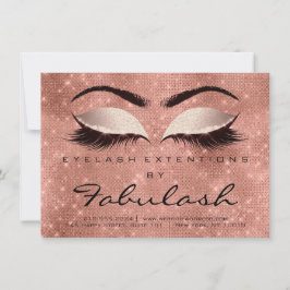 Beauty Lashes Aftercare Rose Einladung