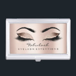 Beauty Lashes Gold Pink Rose Microblading Visitenkarten Etui<br><div class="desc">FlorenceK Luxus-Kollektion für Schönheitssalon</div>