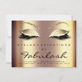 Beauty Lashes Verlängerung Aftercare Instruction G Einladung (Vorderseite)