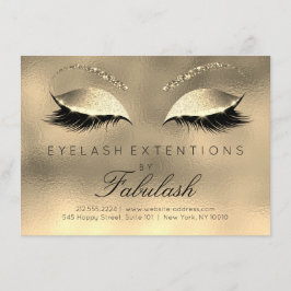 Beauty Lashes Verlängerung Salon Aftercare Gold Gl