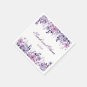 Beauty Lila Wedding Serviette (Ecke)