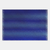 Beauty Lined Speckle Blue Geschenkpapier Set (Vorderseite)