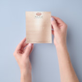 Beauty Lips Kiss Makeup Artist Confetti Rose Rodel Flyer (Gruppe)