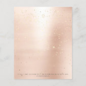 Beauty Lips Kiss Makeup Artist Confetti Rose Rodel Flyer (Hinten)