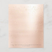 Beauty Lips Kiss Makeup Rose Confetti Flyer (Hinten)