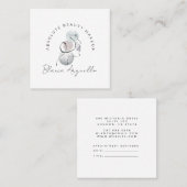 Beauty Logo Makeust Künstlergeschäft und Ernennung Quadratische Visitenkarte (Vorne/Hinten)