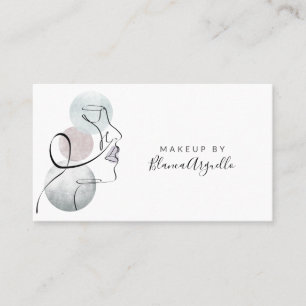 Beauty Logo Makeust Künstlergeschäft und Ernennung Visitenkarte