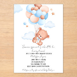 Beauty Loved Baby Shower Invitation  Acryleinladungen