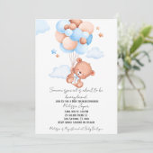Beauty Loved Baby Shower Invitation  Einladung (Stehend Vorderseite)