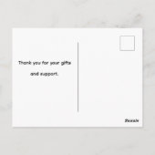 Beauty Loved Thank you card Postkarte (Rückseite)