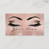 Beauty Loyalty Card 10 Lash Rose Gold Crown Treuekarte (Vorderseite)