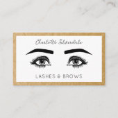 Beauty Makeup Artist Eyelashes QR Code Visitenkarte (Vorderseite)